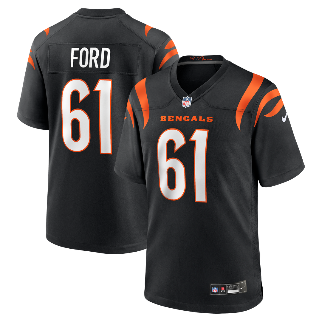 Cody Ford Cincinnati Bengals Game Jersey - Black